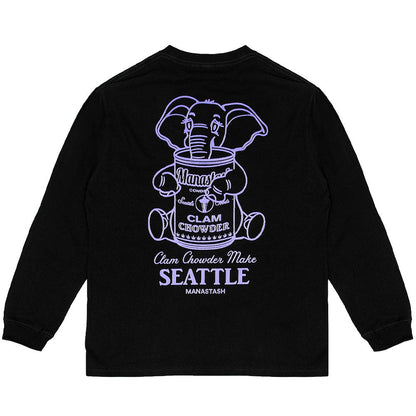 Citee Elephant Long Sleeve Tee 'Black'